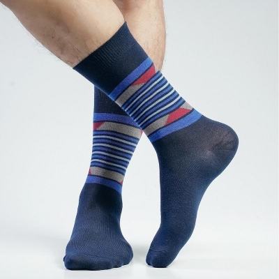 Picture of Swan Oxy Long Socks For Men  (Navy Blue)