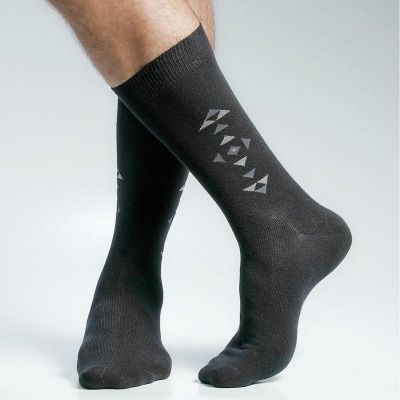 Picture of Swan Long Socks For Men  (Black)