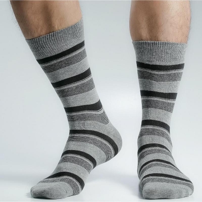 Picture of Swan Long Socks For Men  (Ash)