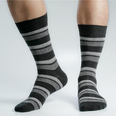 Picture of Swan Long Socks For Men  (Black)