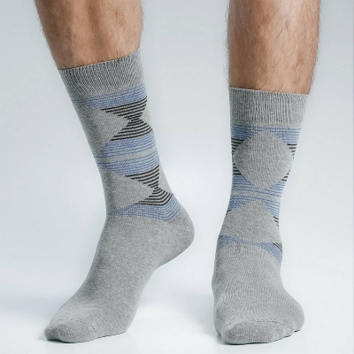 Picture of Swan Long Socks For Men  (Ash)