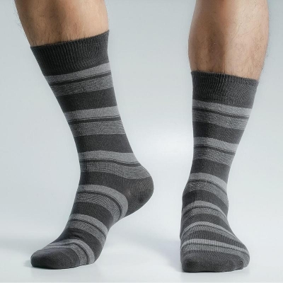 Picture of Swan Long Socks For Men  (Charcoal)