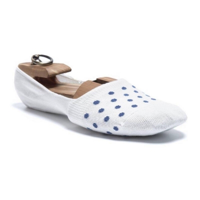 Picture of White Cotton Loafer Socks for Men