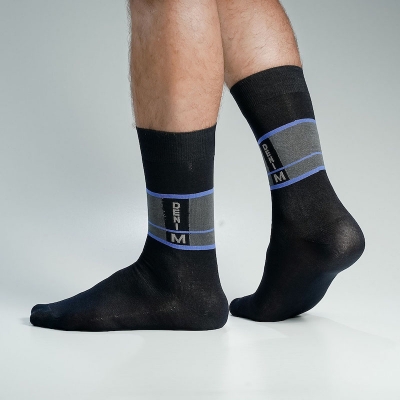 Picture of Peoples Long Socks for Men by MB Hosiery  (Black)