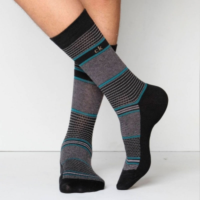 Picture of Peoples Long Socks for Men by MB Hosiery  (Black)