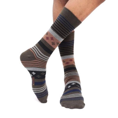 Picture of Swan Oxy Long Socks for Men by MB Hosiery  (Olive)