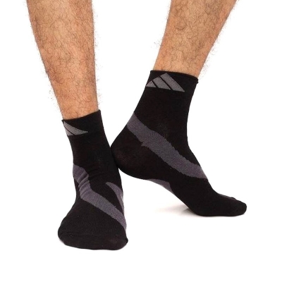 Picture of X Club Ankle Socks for Men by MB Hosiery  (Black)
