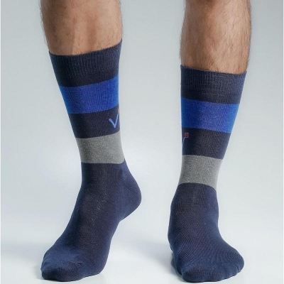 Picture of Swan Viara Long Socks For Men  (Navy Blue)