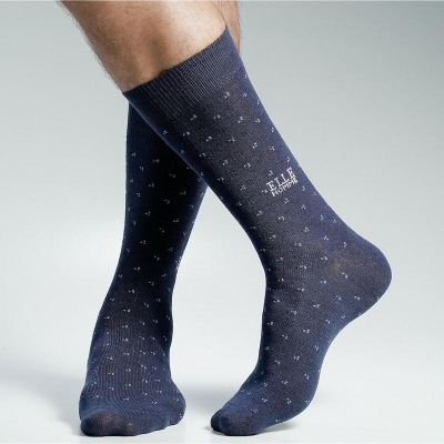 Picture of Action Long Socks for Men by MB Hosiery  (Navy Blue)