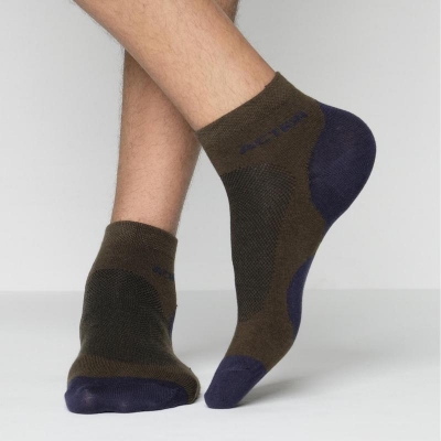 Picture of Action Ankle Socks for Men by MB Hosiery  (Olive)