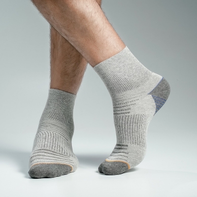 Picture of Kmalion Ankle socks for Men By MB Hosiery  (Charcoal Ash Design)