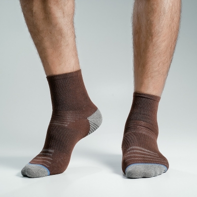 Picture of Kmalion Ankle socks for Men By MB Hosiery  (chocolate Ash Design)