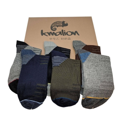 Picture of 6 Pairs Sports Ankle Socks For Men by MB Hosiery  (Multicolor)