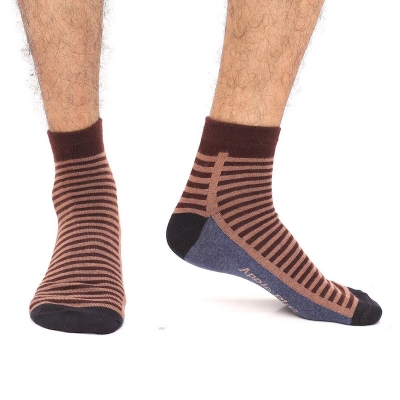 Picture of Apple Plus Ankle Socks for Men  (Chocolate)