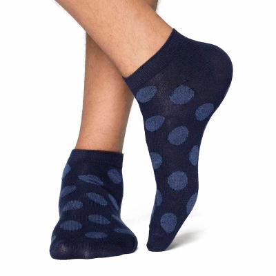 Picture of Cat Step Ankle socks for Men  (Navy Blue)