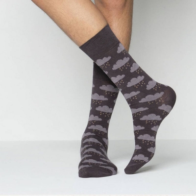 Picture of Premium Long Socks For Men  (Charcoal)