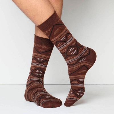 Picture of Premium Long Socks For Men  (Chocolate)