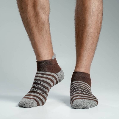 Picture of Swan Premium Ankle Socks For Men  (Chocolate)