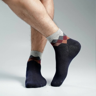 Picture of Swan Premium Ankle Socks For Men  (Navy Blue)