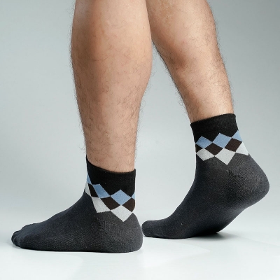 Picture of Swan Premium Ankle Socks For Men  (Charcoal)