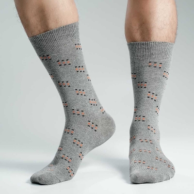 Picture of Premium Long Socks For Men  (Ash)