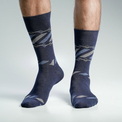 Picture of Action King Long Socks For Men  (Navy Blue)