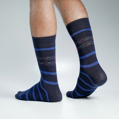 Picture of Action King Long Socks For Men  (Navy Blue)