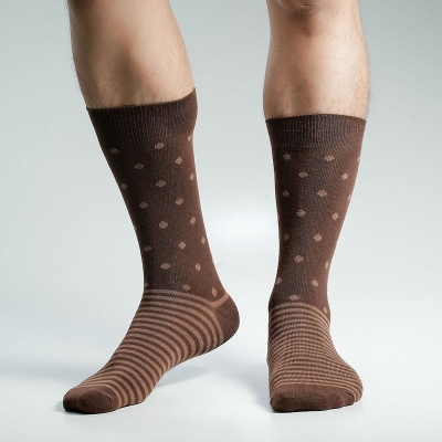 Picture of Super Dog Long Socks For Men  (Chocolate)