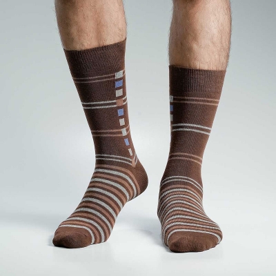 Picture of Swan Viara Long Socks For Men  (Chocolate)