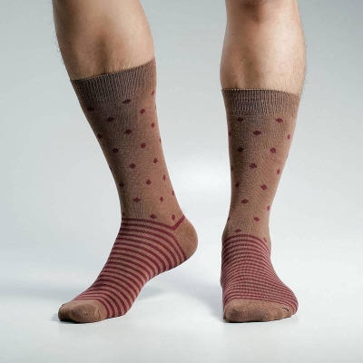 Picture of Super Dog Long Socks For Men  (Brown)