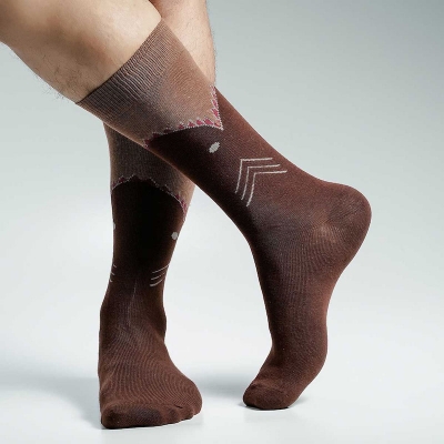Picture of Swan Viara Long Socks For Men  (Chocolate)