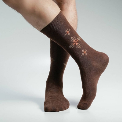 Picture of Super Dog Long Socks For Men  (Chocolate)