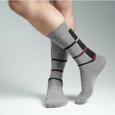 Picture of Pridezone Long Socks For Men  (Ash)