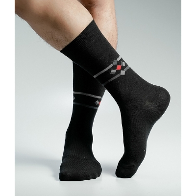 Picture of Swan Long Socks For Men  (Black)