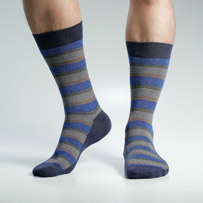 Picture of Super Dog Long Socks For Men  (Navy Blue)