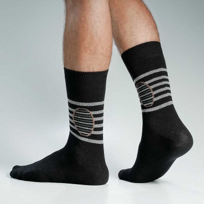 Picture of Swan Viara Long Socks For Men  (Black)