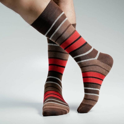 Picture of Pridezone Long Socks For Men  (Chocolate)