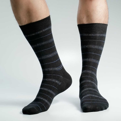 Picture of Swan Long Socks For Men  (Black)