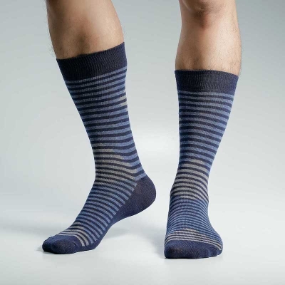 Picture of Swan Viara Long Socks For Men  (Navy Blue)