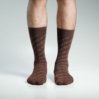 Picture of Super Dog Long Socks For Men  (Chocolate)