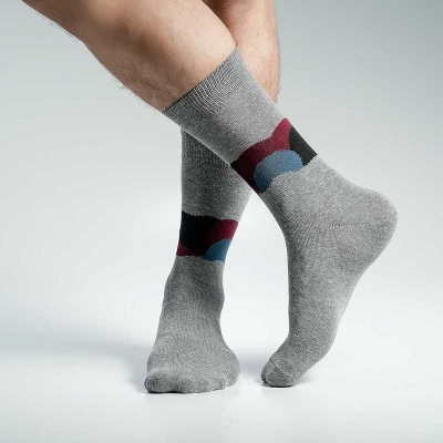 Picture of Swan Viara Long Socks For Men  (Ash)
