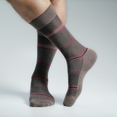 Picture of Peoples Long Socks For Men  (Brown)