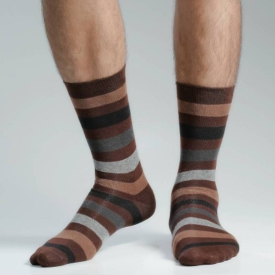 Picture of Premium Long Socks For Men  (Chocolate)