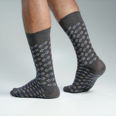Picture of Premium Long Socks For Men  (Charcoal)