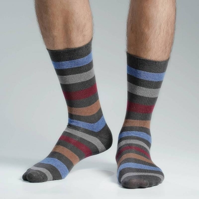 Picture of Premium Long Socks For Men  (Charcoal)