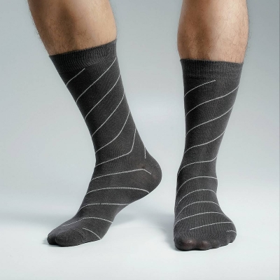 Picture of Premium Long Socks For Men  (Charcoal)