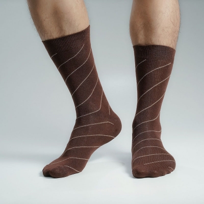 Picture of Premium Long Socks For Men  (Chocolate)