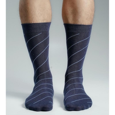 Picture of Premium Long Socks For Men  (Navy Blue)