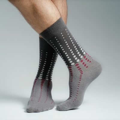 Picture of Premium Long Socks For Men  (Charcoal)
