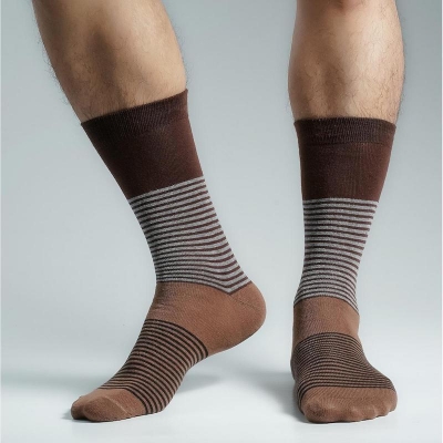 Picture of Premium Long Socks For Men  (Chocolate)